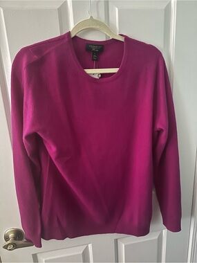 Charter Club Magenta Crewneck Sweater